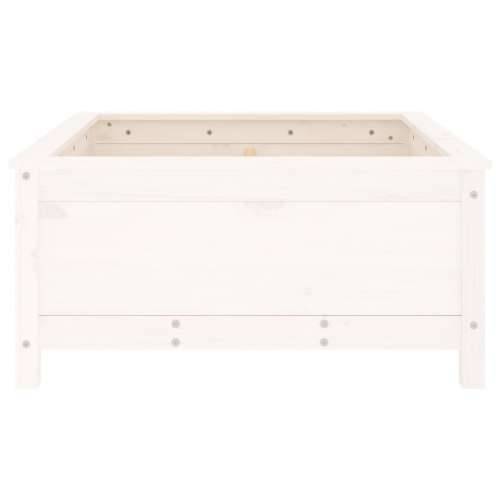 Vrtna sadilica bijela 82,5 x 82,5 x 39 cm od masivne borovine - Bijela boja bora 82.5 x 82.5 x 39 cm 1 Cijena