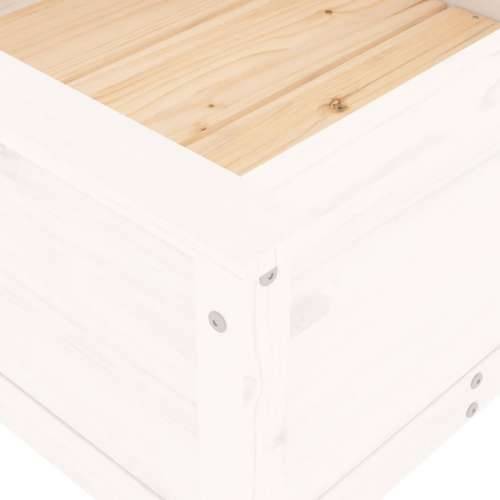 Vrtna sadilica bijela 82,5 x 82,5 x 39 cm od masivne borovine - Bijela boja bora 82.5 x 82.5 x 39 cm 1 Cijena