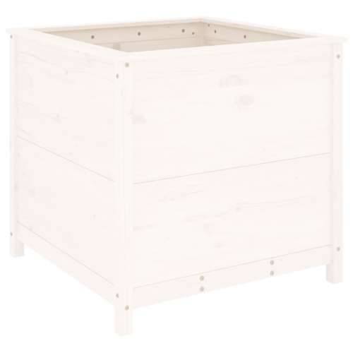 Vrtna sadilica bijela 82,5 x 82,5 x 78 cm od masivne borovine - Bijela boja bora 82.5 x 82.5 x 78 cm 1 Cijena