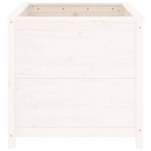 Vrtna sadilica bijela 82,5 x 82,5 x 78 cm od masivne borovine - Bijela boja bora 82.5 x 82.5 x 78 cm 1 Cijena