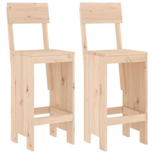 Barski stolci 2 kom 40 x 48,5 x 115,5 cm od masivne borovine Cijena