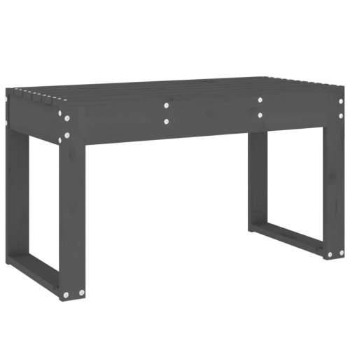 Vrtna klupa siva 80 x 38 x 45 cm od masivne borovine - Siva boja bora 80 x 38 x 45 cm 1 Cijena