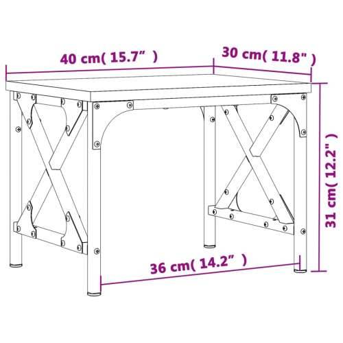 Stalak za pisač boja hrasta 40 x 30 x 31 cm konstruirano drvo - Dimljeni hrast Cijena