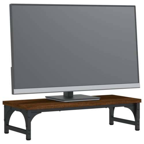 Stalak za monitor smeđa boja hrasta 55 x 23 x 14 cm drveni Cijena