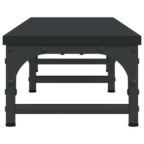 Stalak za monitor crni 105 x 23 x 15,5 cm od konstruiranog drva - Crna 105 x 23 x 15.5 cm Cijena