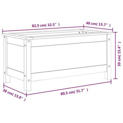 Vrtna sadilica 82,5 x 40 x 39 cm od masivne borovine Prirodna boja bora 82.5 x 40 x 39 cm 1 Cijena