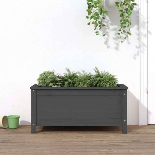 Vrtna sadilica siva 82,5 x 40 x 39 cm od masivne borovine - Siva boja bora 82.5 x 40 x 39 cm 1 Cijena