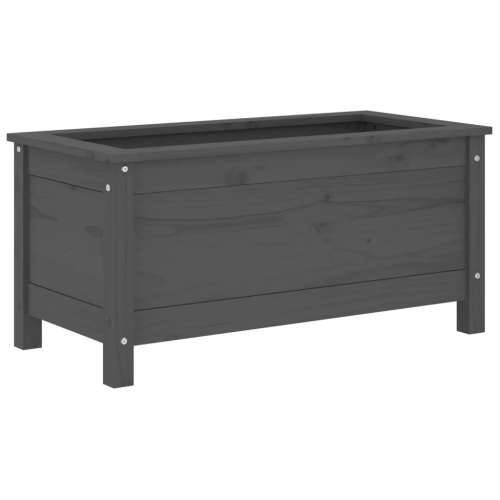 Vrtna sadilica siva 82,5 x 40 x 39 cm od masivne borovine - Siva boja bora 82.5 x 40 x 39 cm 1 Cijena