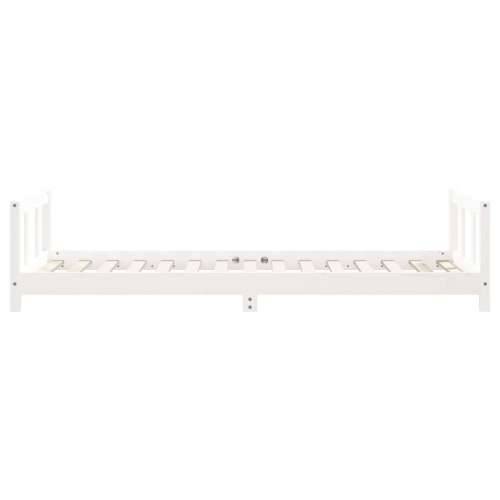 Okvir za dječji krevet bijeli 90 x 190 cm od masivne borovine - Bijela 90 x 190 cm Cijena