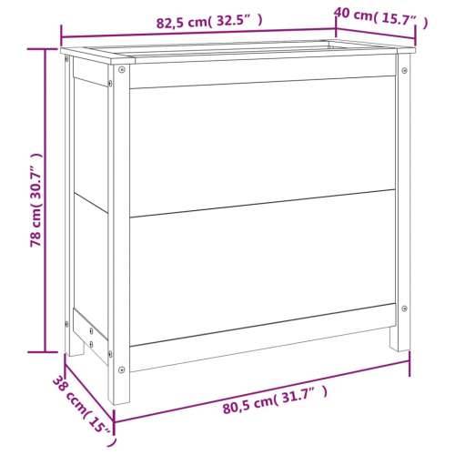 Vrtna sadilica 82,5 x 40 x 78 cm od masivne borovine - Prirodna boja bora 82.5 x 40 x 78 cm 1 Cijena