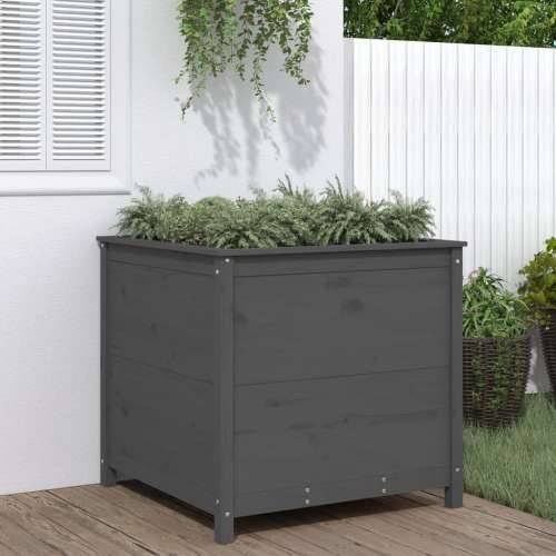 Vrtna sadilica siva 82,5 x 82,5 x 78 cm od masivne borovine - Siva boja bora 82.5 x 82.5 x 78 cm 1 Cijena
