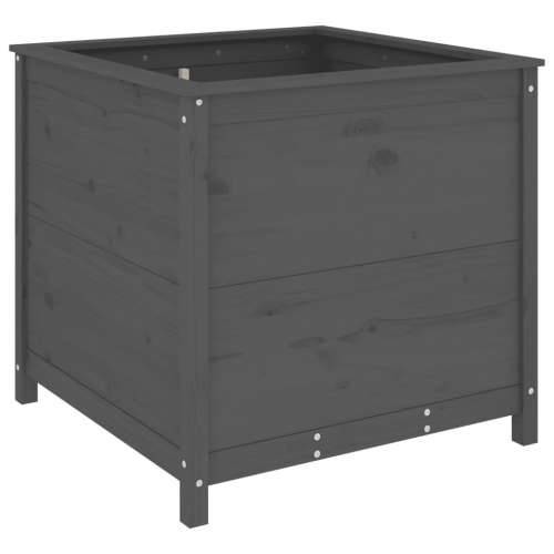 Vrtna sadilica siva 82,5 x 82,5 x 78 cm od masivne borovine - Siva boja bora 82.5 x 82.5 x 78 cm 1 Cijena