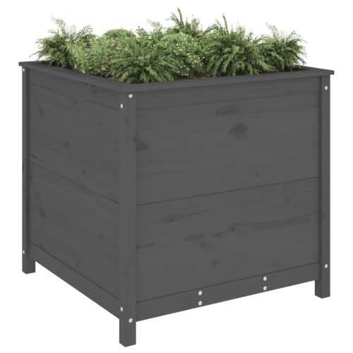 Vrtna sadilica siva 82,5 x 82,5 x 78 cm od masivne borovine - Siva boja bora 82.5 x 82.5 x 78 cm 1 Cijena