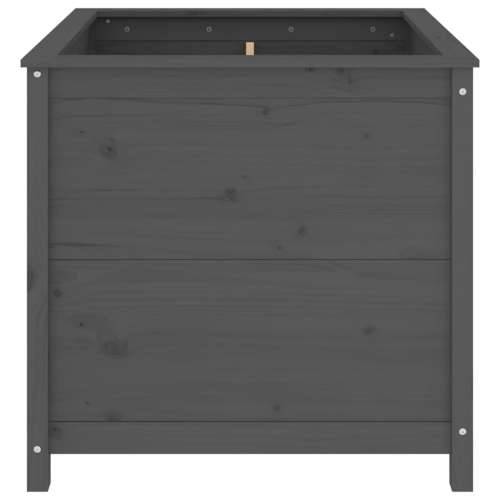 Vrtna sadilica siva 82,5 x 82,5 x 78 cm od masivne borovine - Siva boja bora 82.5 x 82.5 x 78 cm 1 Cijena