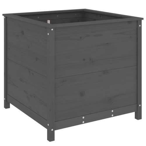 Vrtna sadilica siva 82,5 x 82,5 x 78 cm od masivne borovine - Siva boja bora 82.5 x 82.5 x 78 cm 1 Cijena