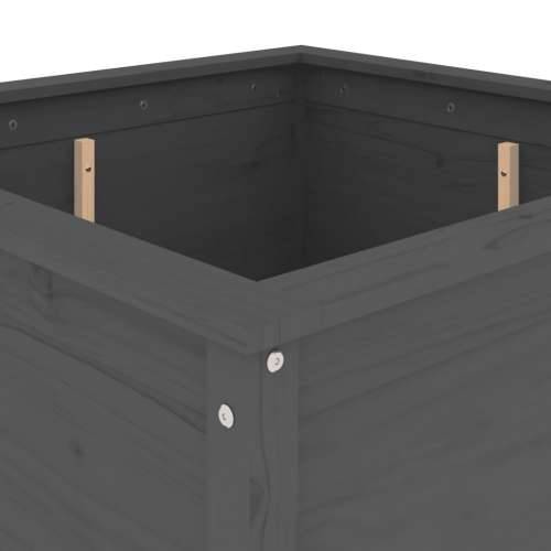 Vrtna sadilica siva 82,5 x 82,5 x 78 cm od masivne borovine - Siva boja bora 82.5 x 82.5 x 78 cm 1 Cijena