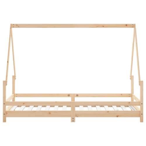 Okvir za dječji krevet 90 x 190 cm od masivne borovine - Prirodna 90 x 190 cm Cijena
