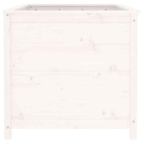 Povišena gredica - Vrtna gredica bijela 119,5x82,5x78 cm masivna borovina - Bijela boja bora 119.5 x 82.5 x 78 cm 1 Cijena