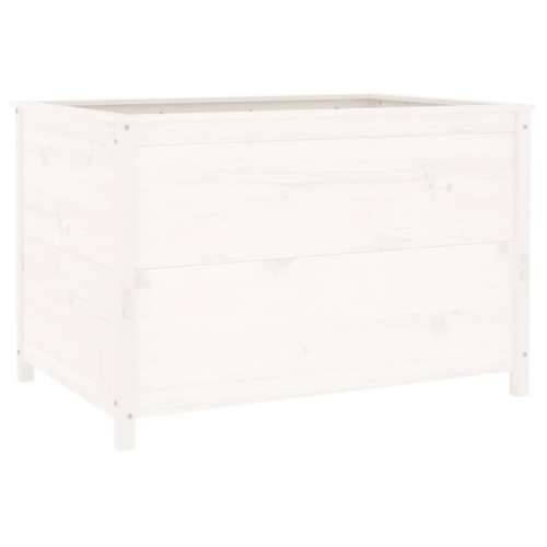 Povišena gredica - Vrtna gredica bijela 119,5x82,5x78 cm masivna borovina - Bijela boja bora 119.5 x 82.5 x 78 cm 1 Cijena