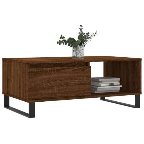 Stolić za kavu smeđa boja hrasta 90x50x36,5cm konstruirano drvo Smeđi hrast 1 Cijena