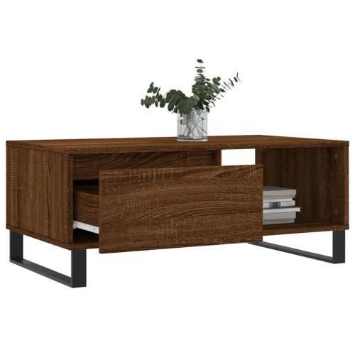Stolić za kavu smeđa boja hrasta 90x50x36,5cm konstruirano drvo Smeđi hrast 1 Cijena