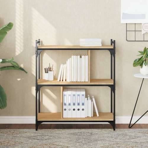 Regal za knjige s 3 razine boja hrasta 76 x 32 x 88 cm drveni - sonoma hrast 1 88 cm Cijena