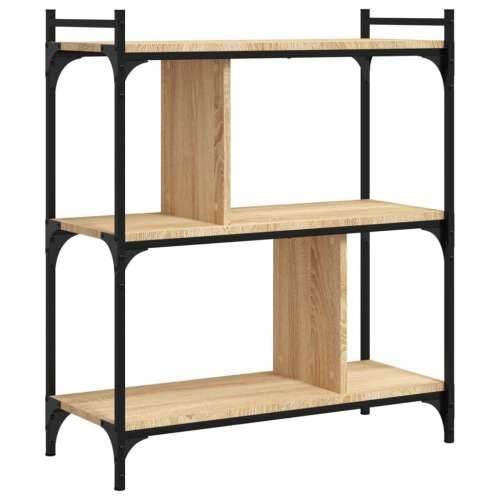 Regal za knjige s 3 razine boja hrasta 76 x 32 x 88 cm drveni - sonoma hrast 1 88 cm Cijena