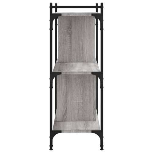Regal za knjige s 3 razine siva boja hrasta 76x32x88 cm drveni - Sivi hrast sonoma 1 88 cm Cijena