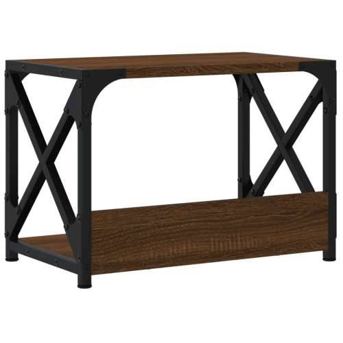Stalak za pisač 2 razine smeđa boja hrasta 44x26x31,5 cm drveni - Smeđi hrast Cijena