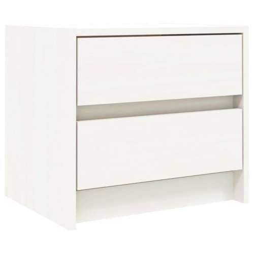 Noćni ormarići 2 kom bijeli 40x31x35,5 cm od masivne borovine - Bijela 2 Cijena