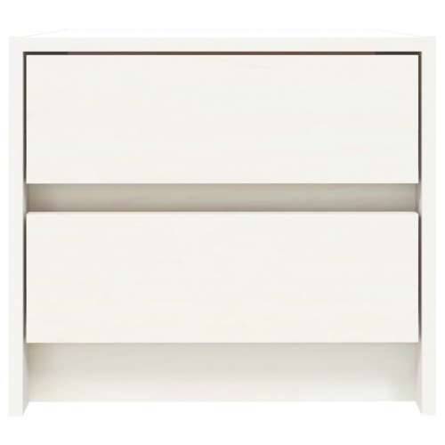 Noćni ormarići 2 kom bijeli 40x31x35,5 cm od masivne borovine - Bijela 2 Cijena