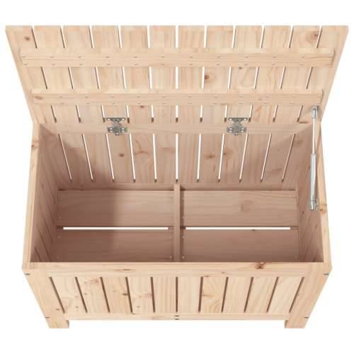 Vrtna kutija za pohranu 76 x 42,5 x 54 cm od masivne borovine - Prirodna Cijena