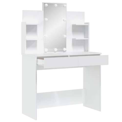 Toaletni stolić s LED svjetlima bijeli 96 x 40 x 142 cm Cijena