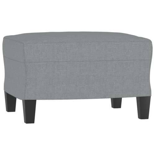 Trosjed s tabureom svjetlosivi 180 cm od tkanine - Svjetlosiva Cijena