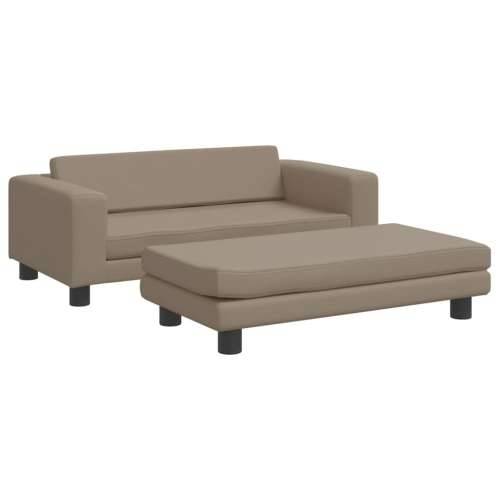 Krevet za pse s produžetkom cappuccino 100x50x30cm umjetna koža - Boja cappuccina Umjetna koža Cijena