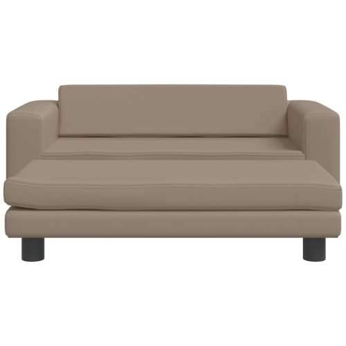 Krevet za pse s produžetkom cappuccino 100x50x30cm umjetna koža - Boja cappuccina Umjetna koža Cijena