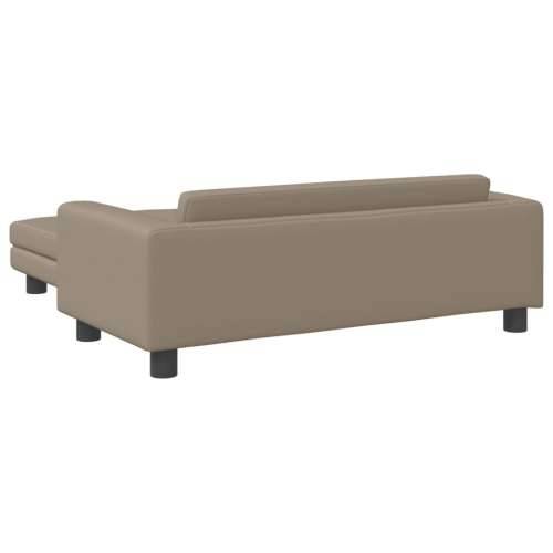 Krevet za pse s produžetkom cappuccino 100x50x30cm umjetna koža - Boja cappuccina Umjetna koža Cijena