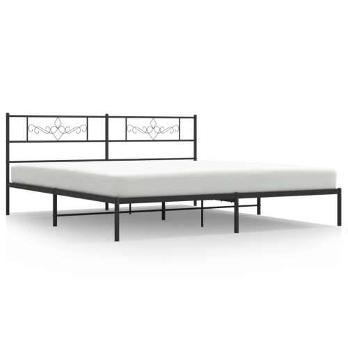 Metalni okvir za krevet s uzglavljem crni 183x213 cm - Crna 183 x 213 cm s uzglavljem Cijena