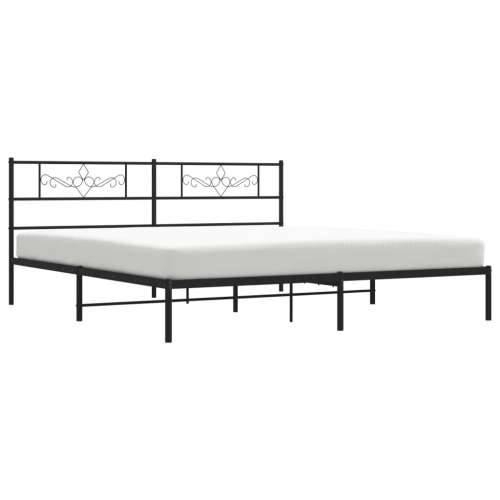 Metalni okvir za krevet s uzglavljem crni 183x213 cm - Crna 183 x 213 cm s uzglavljem Cijena