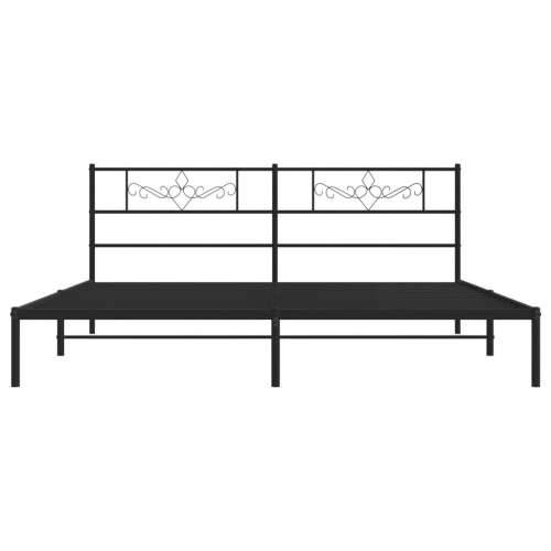 Metalni okvir za krevet s uzglavljem crni 183x213 cm - Crna 183 x 213 cm s uzglavljem Cijena