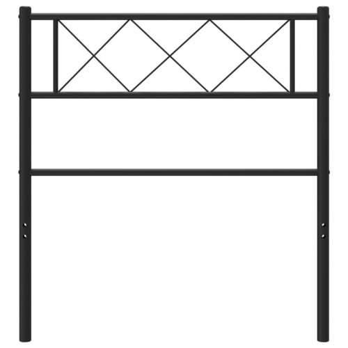 Metalno uzglavlje crno 75 cm - Crna 75 cm 1 Cijena