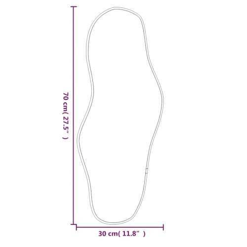 Zidno ogledalo crna 70x30 cm ovalno - Crna 70 x 30 cm 1 Cijena