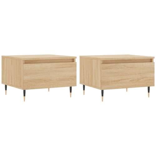 Stolići za kavu 2 kom boja hrasta 50x46x35 cm konstruirano drvo - sonoma hrast 2 Cijena