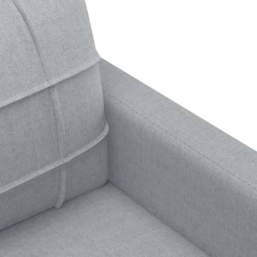 4-dijelni set sofa s jastucima svjetlosivi od tkanine - Svjetlosiva s jastucima i tabureom Cijena