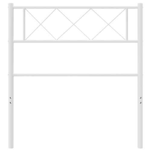 Metalno uzglavlje bijelo 75 cm - Bijela 75 cm 1 Cijena