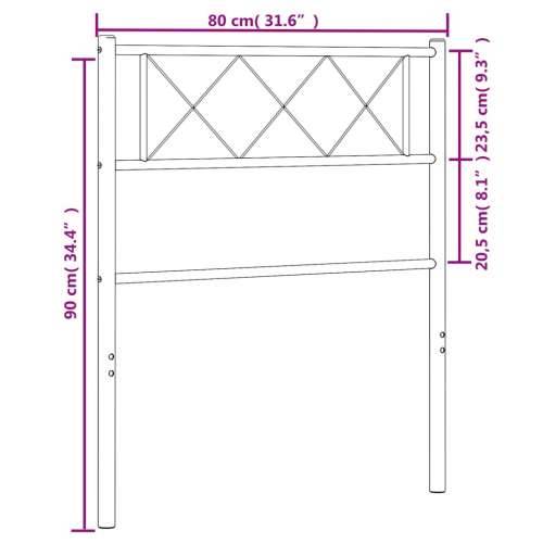 Metalno uzglavlje bijelo 75 cm - Bijela 75 cm 1 Cijena