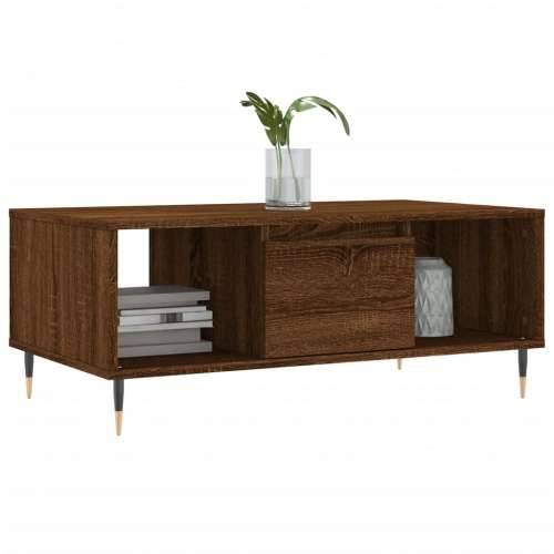Stolić za kavu smeđa boja hrasta 90x50x36,5cm konstruirano drvo - Smeđi hrast 1 Cijena