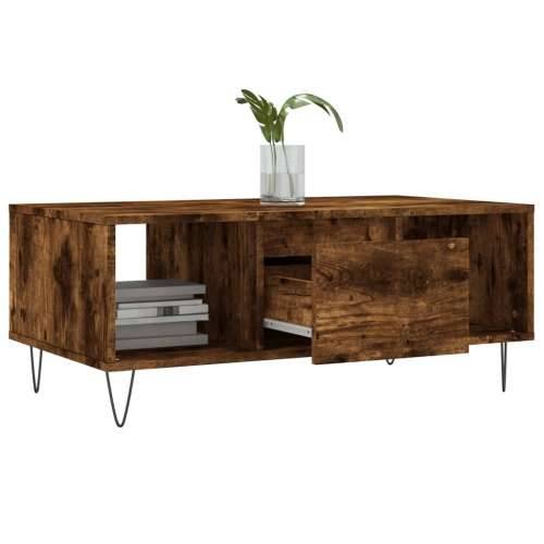 Stolić za kavu boja hrasta 90x50x36,5 cm konstruirano drvo - Dimljeni hrast 1 Cijena