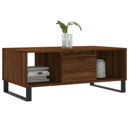 Stolić za kavu smeđa boja hrasta 90x50x36,5cm konstruirano drvo - Smeđi hrast 1 Cijena