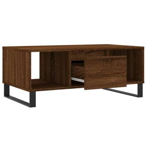 Stolić za kavu smeđa boja hrasta 90x50x36,5cm konstruirano drvo - Smeđi hrast 1 Cijena